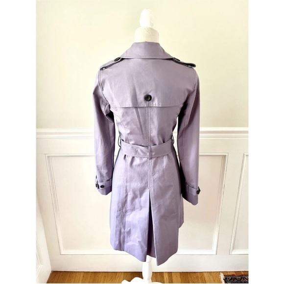 Hobbs London Saskia Trench Coat in Lavender Size US4 - Picture 6 of 8